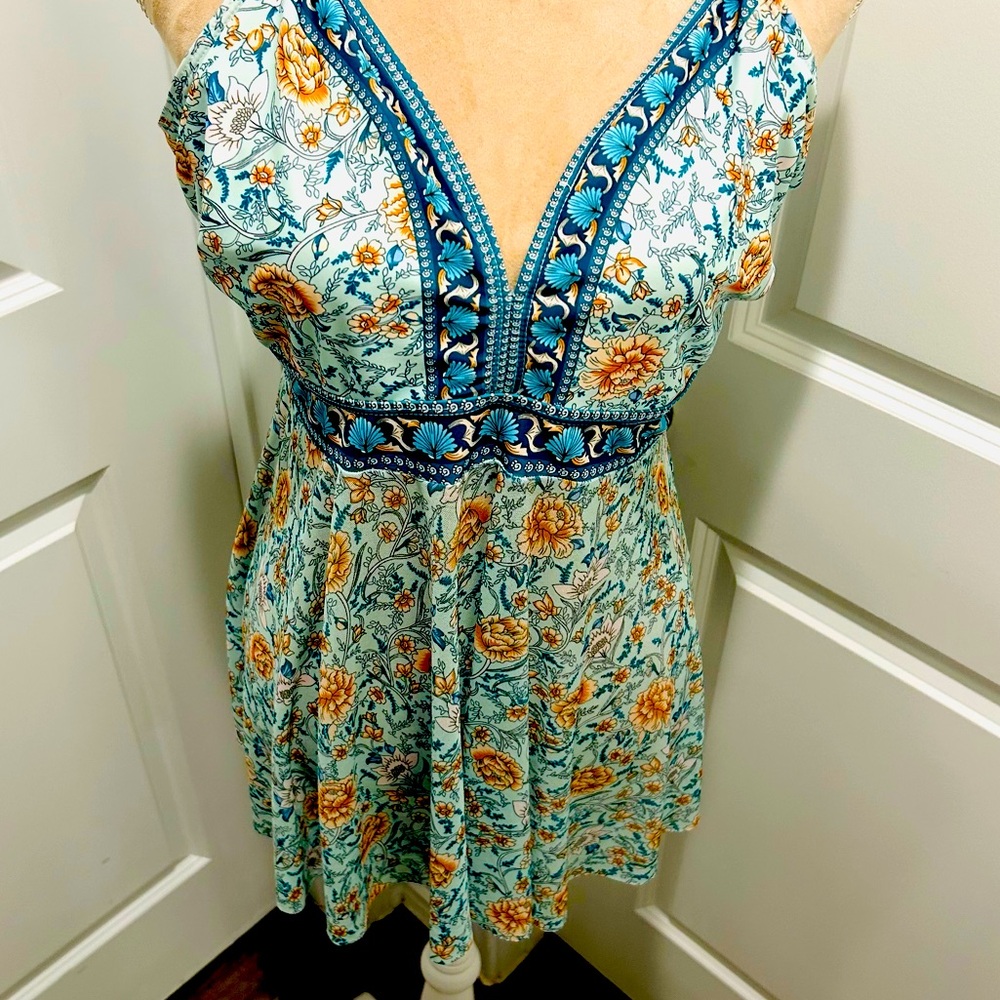 Y2K Baby Doll Gypsycore Cottagecore V-Neck Shirt Top Sz 3XL